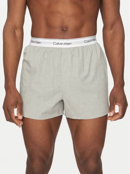 Calvin Klein Underwear Boxer trumpikės pilka / juoda balta