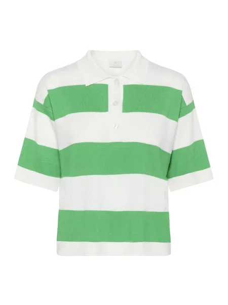 Kaffe Pulover KALizza verde alb