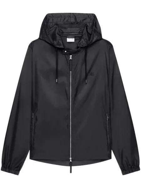 Wiatrówka Courreges z kapturem czarna
