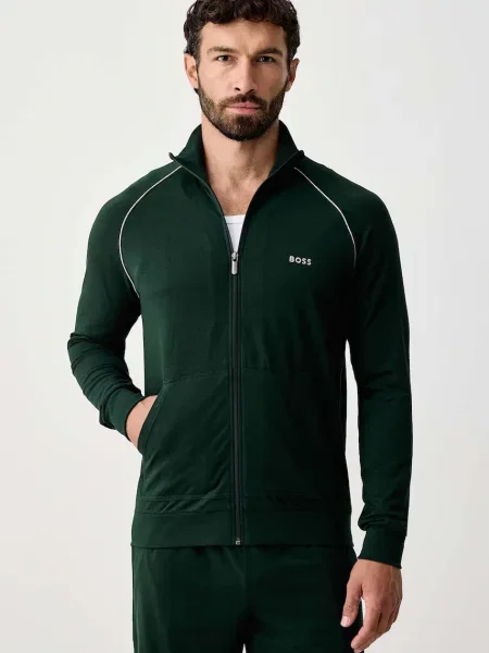 BOSS Hanorac Mix&Match închis verde
