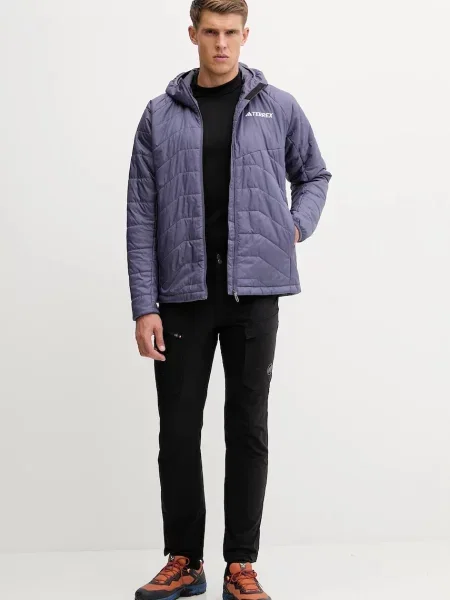 Утепленная демисезонная куртка Adidas Terrex фиолетовая