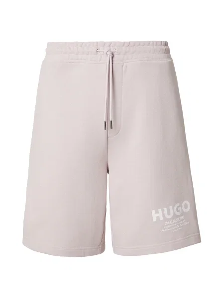 HUGO Pantaloni Dayono mov liliachiu / alb bej