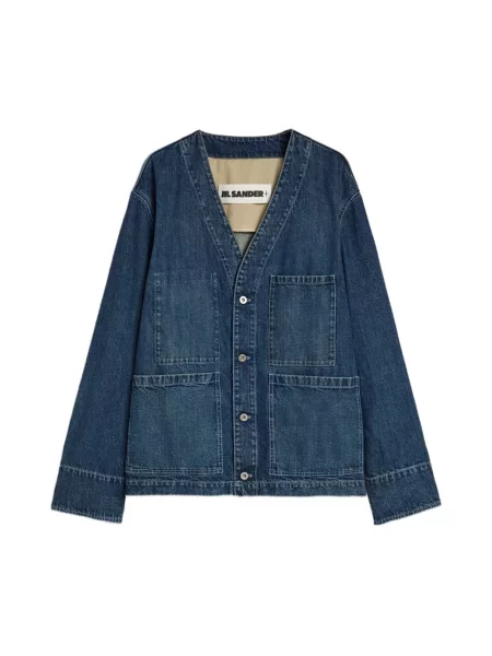 Kurtka Jil Sander niebieska