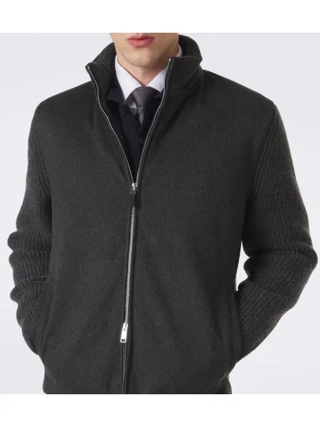 Cardigan Zegna din cașmir gri