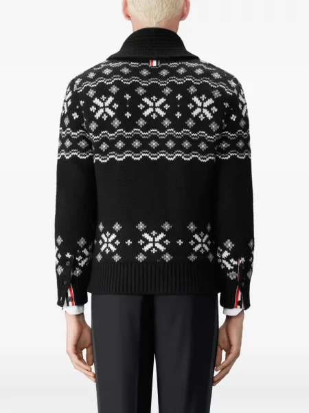 Cardigan Thom Browne din cașmir negru