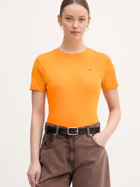 Tommy Hilfiger tričko oranžové