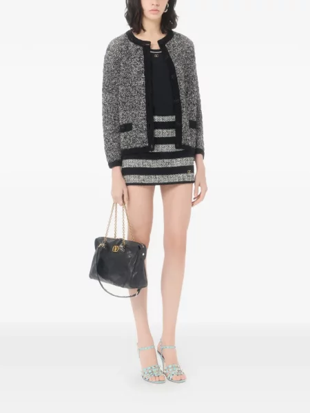 Top Valentino Garavani din jerseu negru