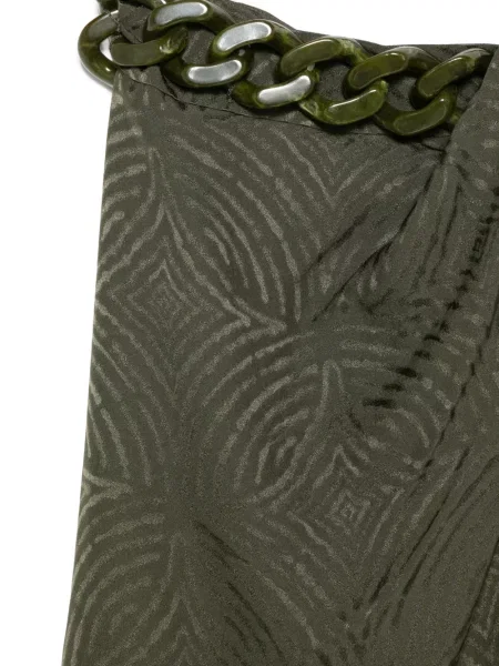 Fustă midi Joseph din jacard verde