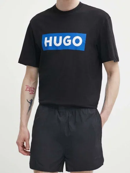 Къс панталон HUGO черно