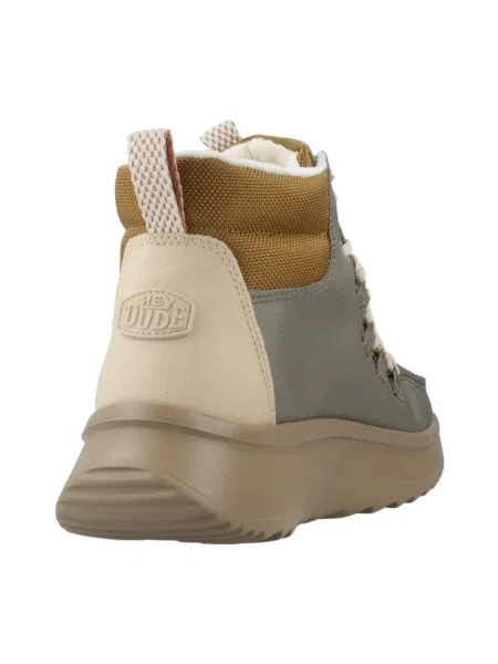 Pantofi Heydude din țesătură twill verde