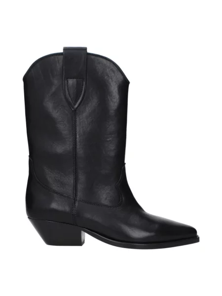 Botki Isabel Marant skórzane czarne