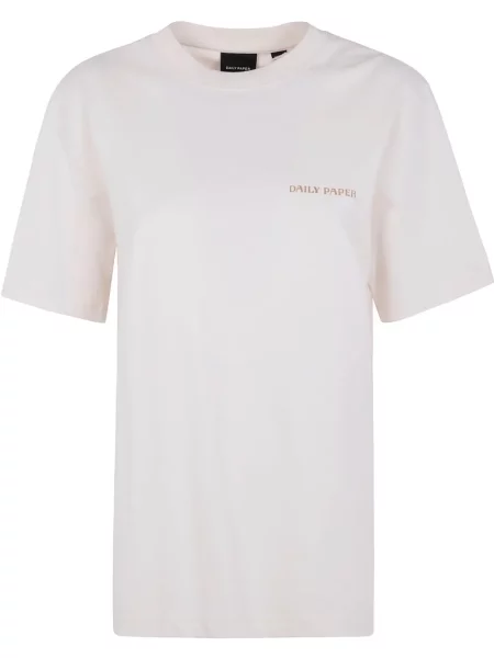 Tricou Daily Paper cu imagine alb
