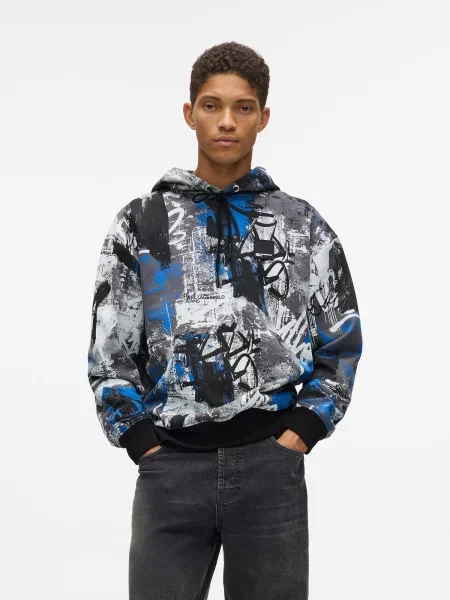 KARL LAGERFELD JEANS Mikina / zmiešané farby modrá