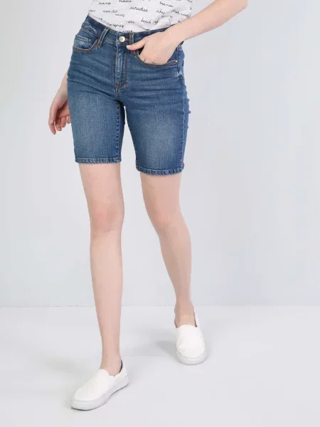 Шорти Colin’s комбінований верх блакитний