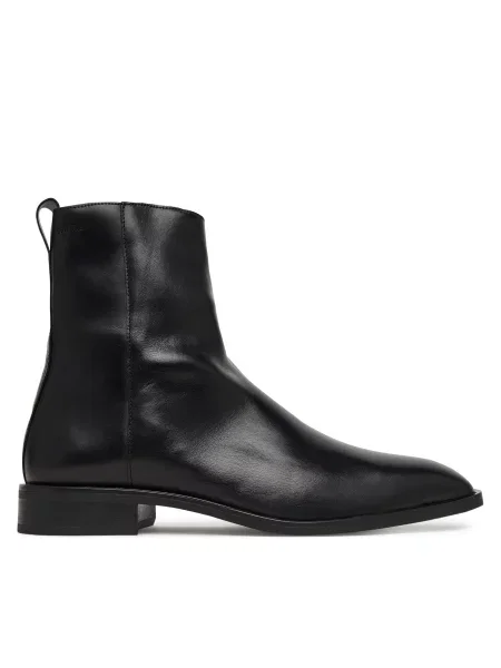 Μπότες Calvin Klein Slim Clean Zip Boot Lth μαύρο