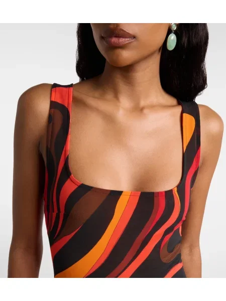 Rochie Pucci drapată portocaliu