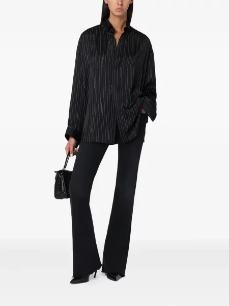 Cămașă Balenciaga cu dungi negru