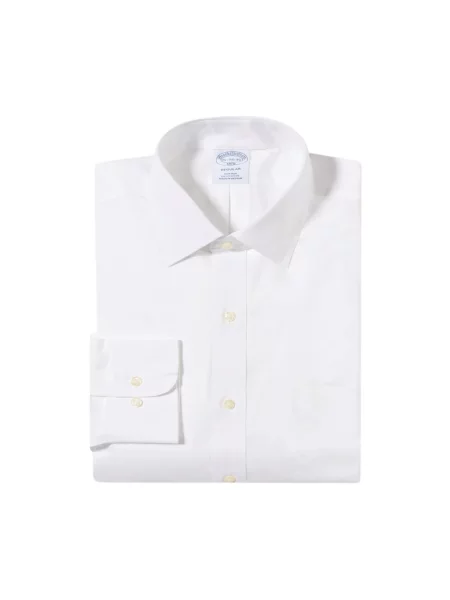 Koszula Brooks Brothers z twillu biała