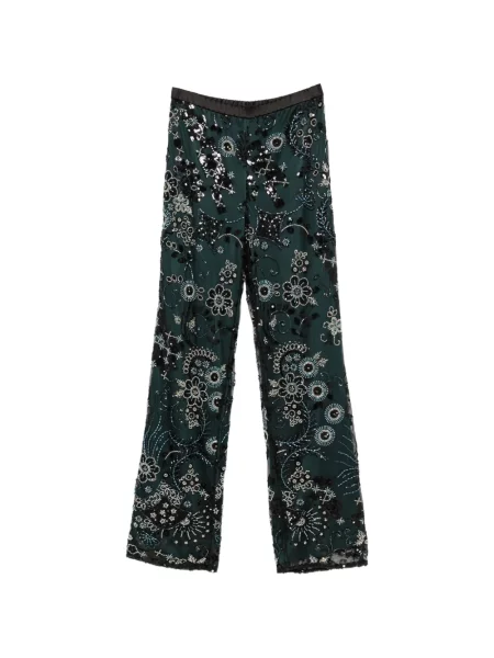 Pantaloni Emporio Armani cu paiete verde