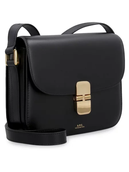 Torebka A.p.c. skórzana czarna