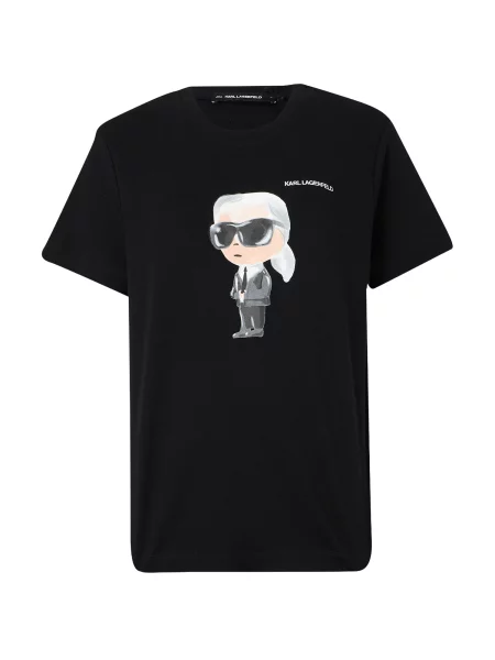Karl Lagerfeld Tricou IKON AQUARELLE K pielii / gri închis / negru alb