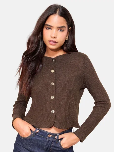 Friends Like These Geacă tricotată maro