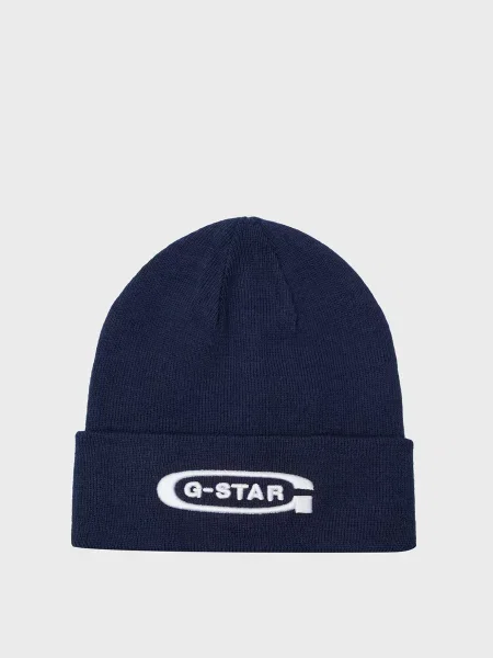 Длинная шапка G-star Raw синяя