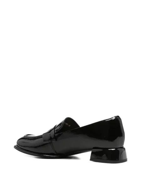 Pantofi loafer Sergio Moretti Firenze cu vârf pătrat negru