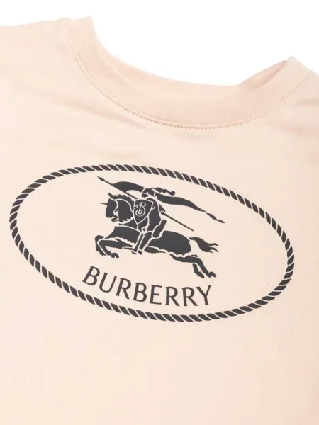 Koszulka dziecięca Burberry różowa