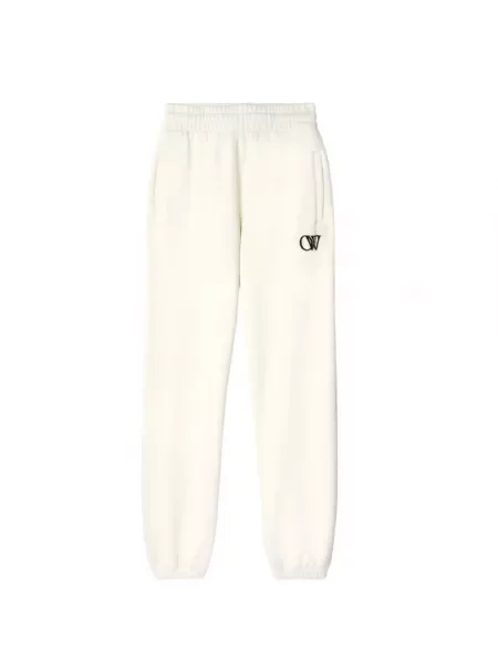 Spodnie Off-white z nadrukiem eleganckie białe