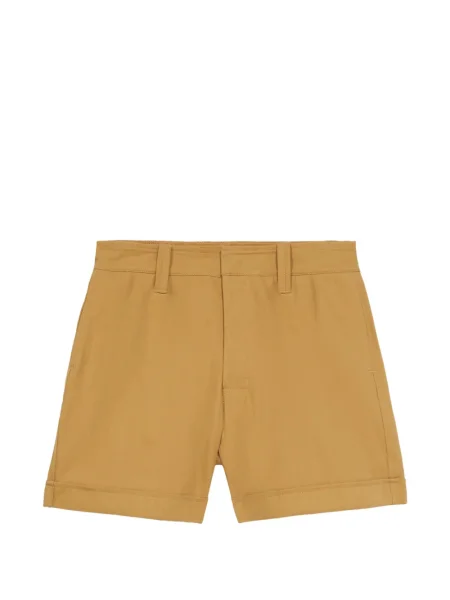 Pantaloni scurți Fortela din țesătură twill maro