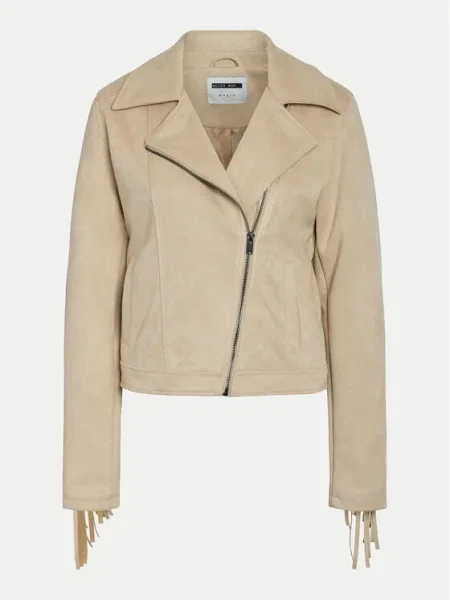 Noisy May Geacă din imitație de piele Abby bej
