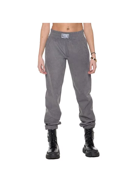 Pantaloni sport Leone 1947 cu perle gri