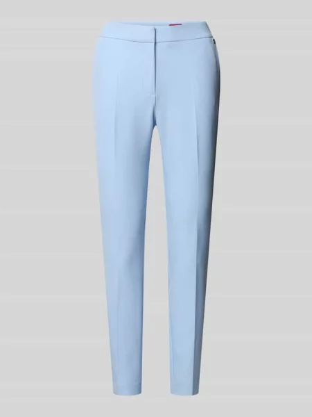 Spodnie o kroju slim fit z kantami model Hugo