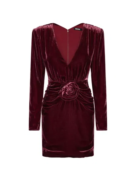 Rochie mini Rotate Birger Christensen de mătase roșu