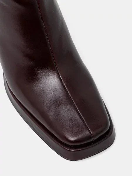 Шкіряні чоботи Jeffrey Campbell Maximal блок коричневий