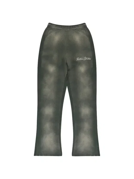 Pantaloni Thirteen Studios alergare cu autograf verde