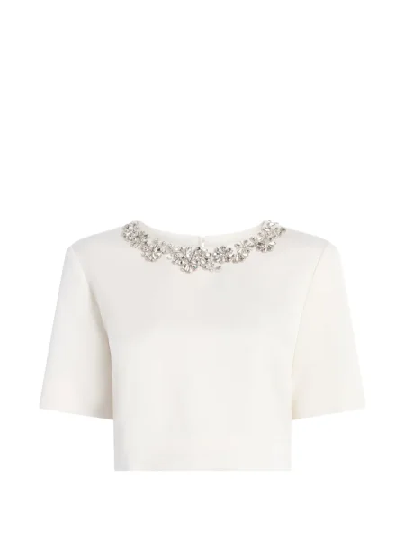 Bluzka Cinq A Sept w kwiatki biała