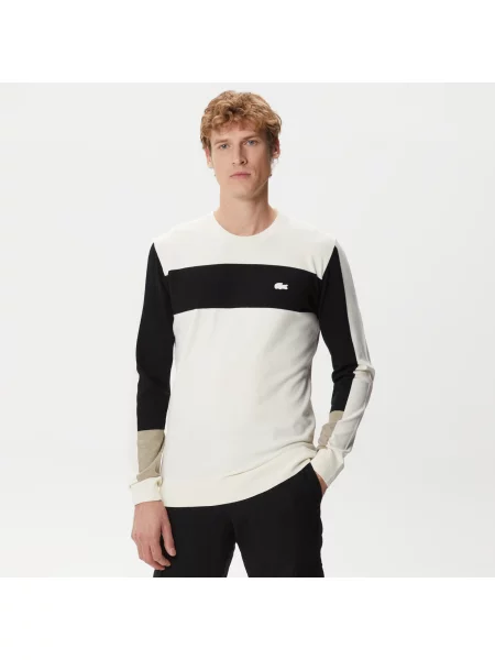 Lacoste Sweter Lacoste beżowy