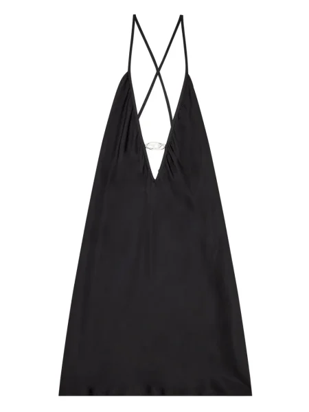 Satynowa podkoszulka Diesel czarna