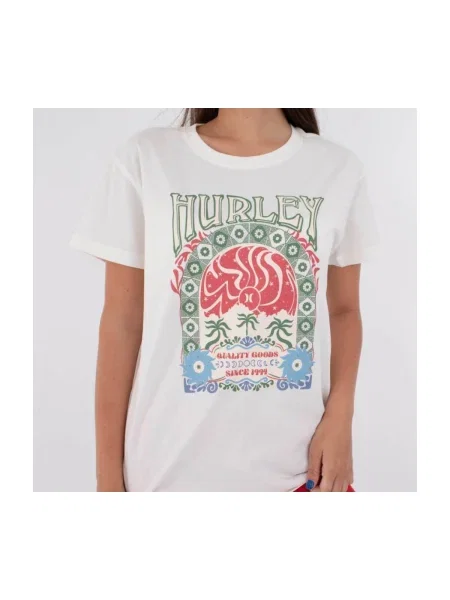 Tricou Hurley alb