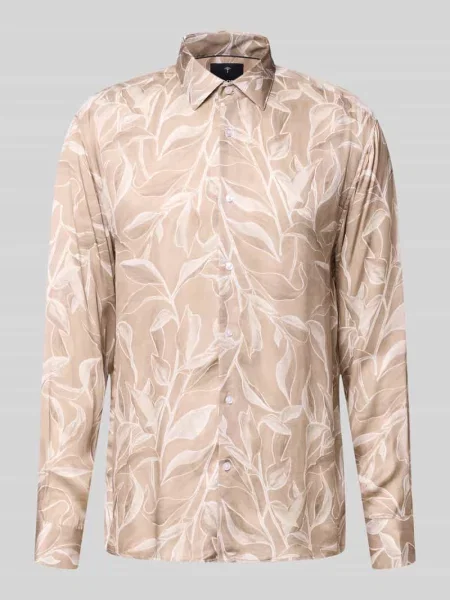 Koszula o kroju loose fit biznes z model Matty' Joop! Collection beżowa