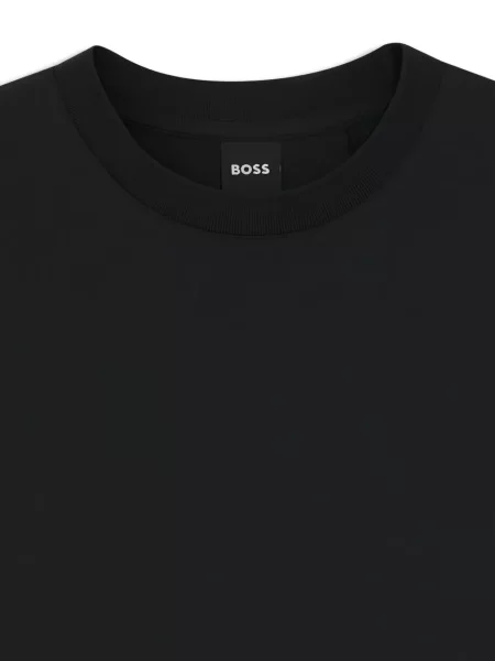 Тениска Boss с кръгло деколте черно