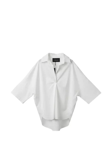 Bluză Black Label cu decolteu în V alb