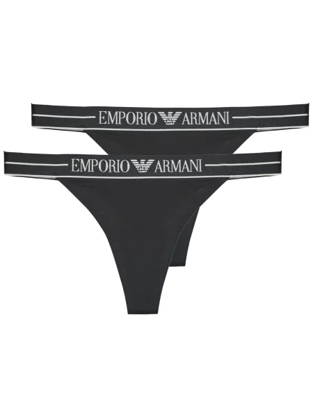 Hlačke Emporio Armani črna