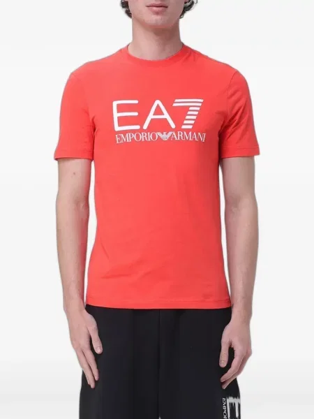 Tricou Ea7 Emporio Armani cu imagine roșu