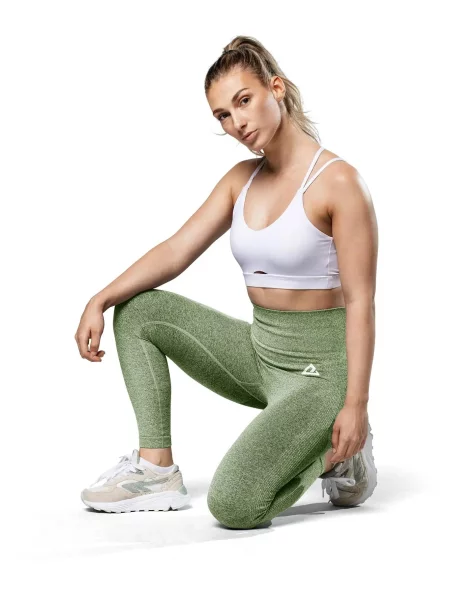 Legginsy sportowe z wysokim stanem modelujące pośladki zielone