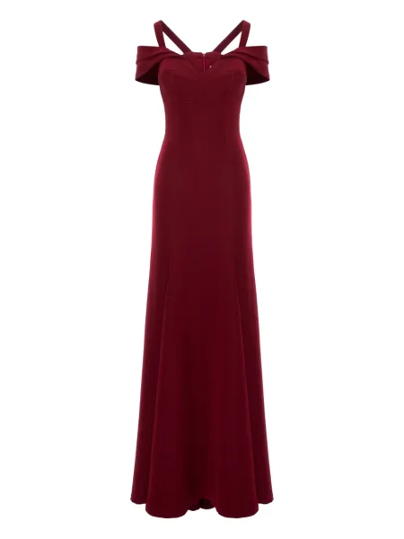 Rochie maxi Murmur de costum roșu