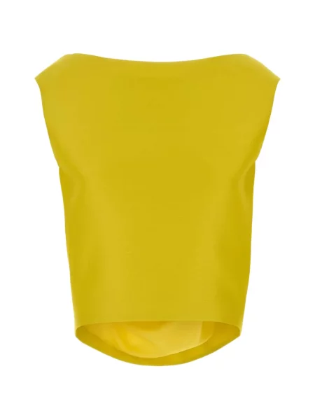 Bluză Balenciaga fără mâneci galben