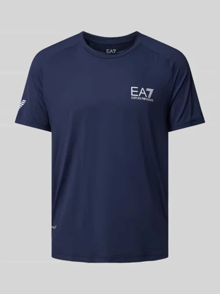 Emporio Armani t-shirt gładki granatowy